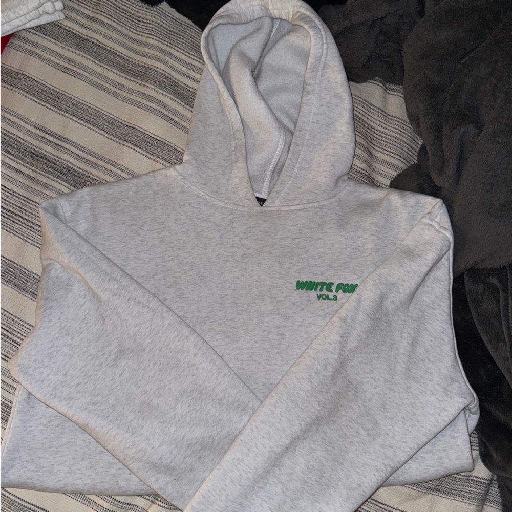 White fox hoodie